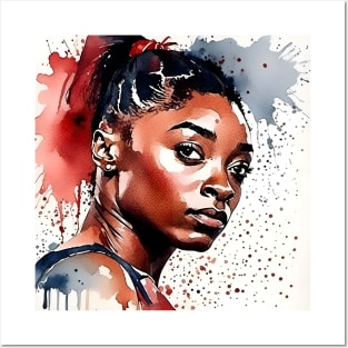 Simone Biles Posters and Art